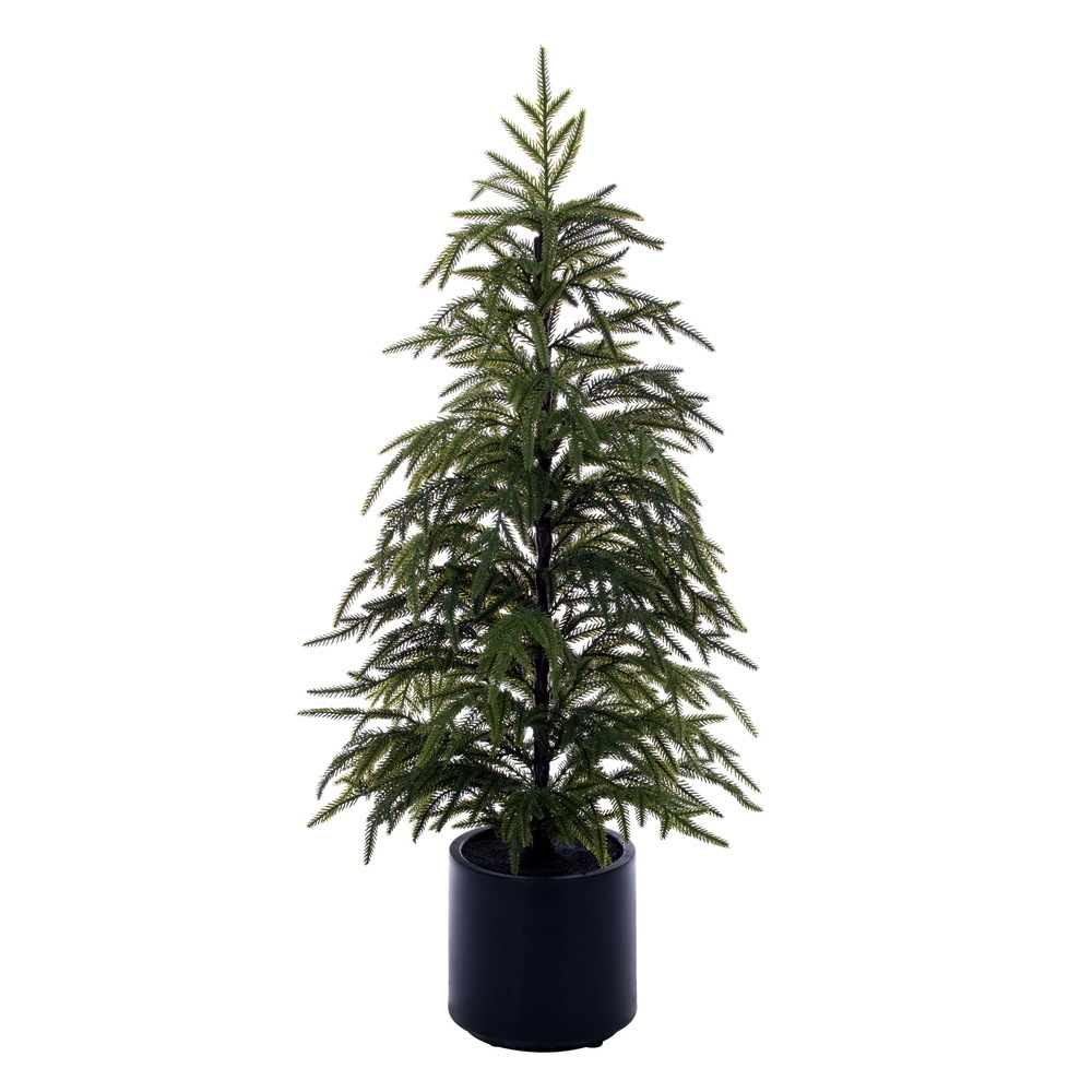Vickerman Artificial Green Norfolk Pine Potted Tree UV