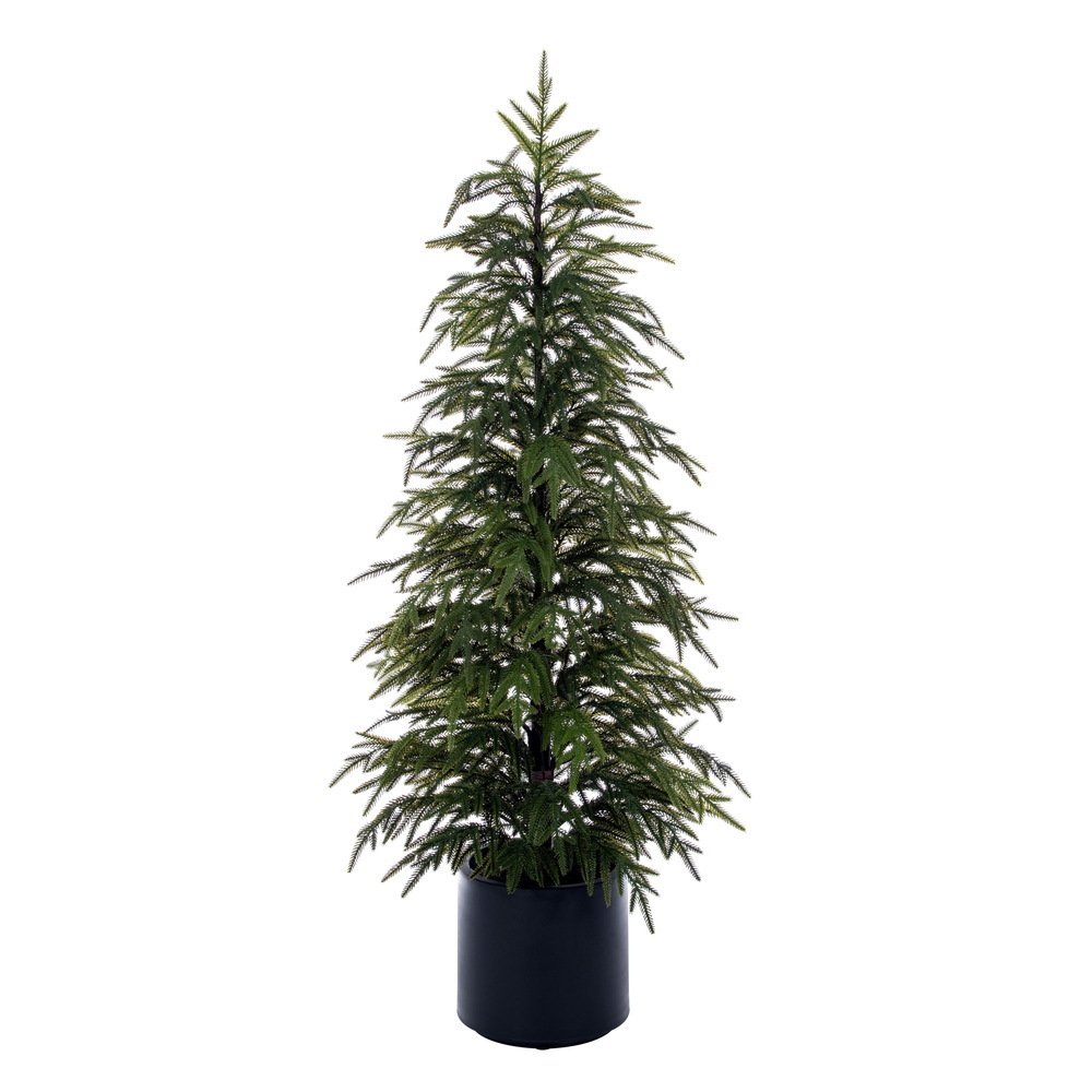 Vickerman Artificial Green Norfolk Pine Potted Tree UV