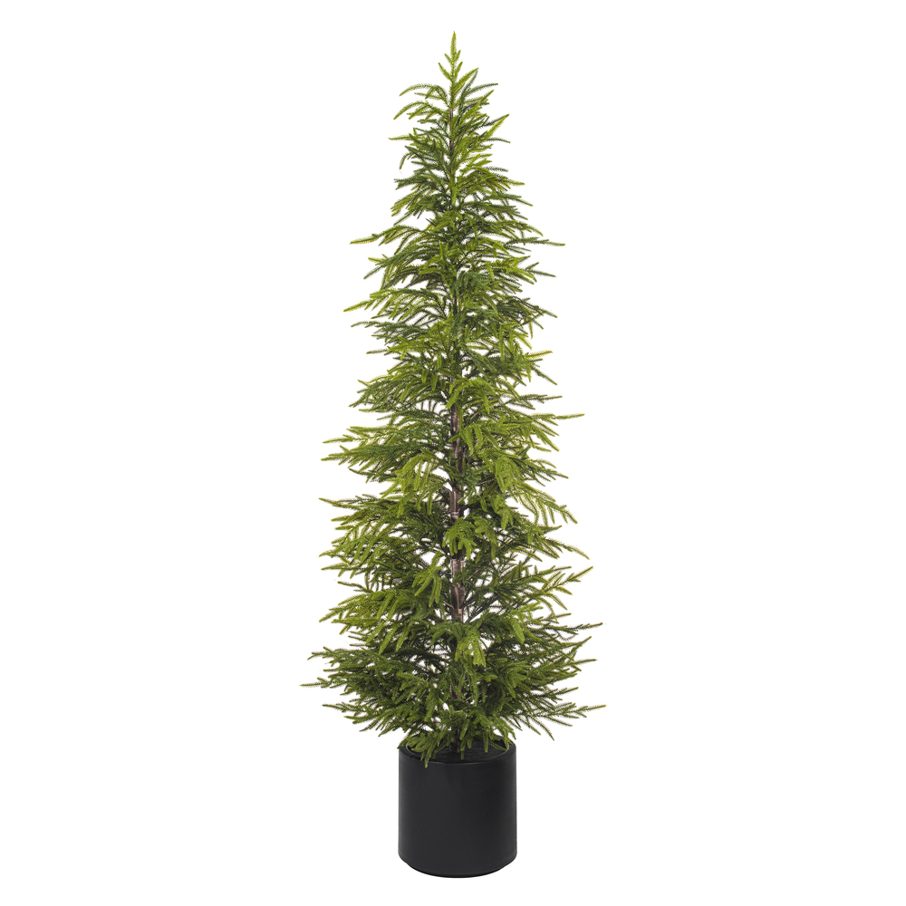 Vickerman Artificial Green Norfolk Pine Potted Tree UV