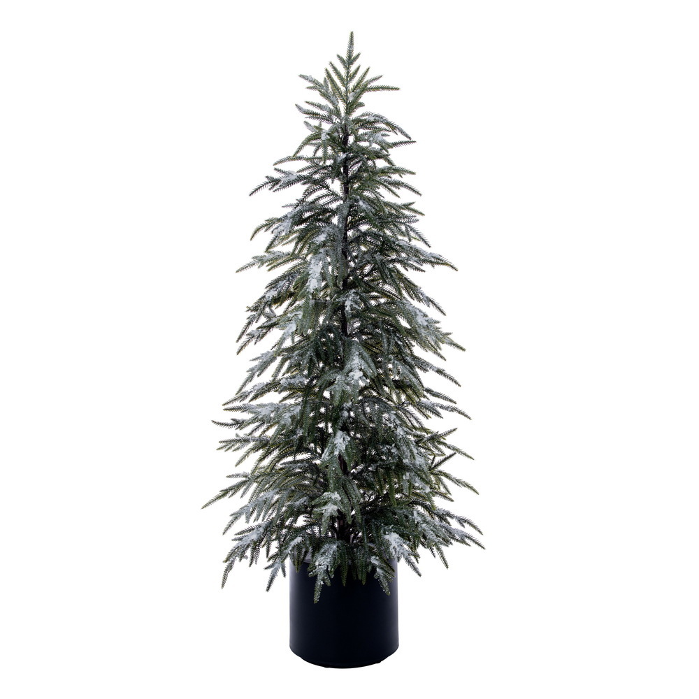 Vickerman Artificial Frosted Norfolk Pine Potted Tree