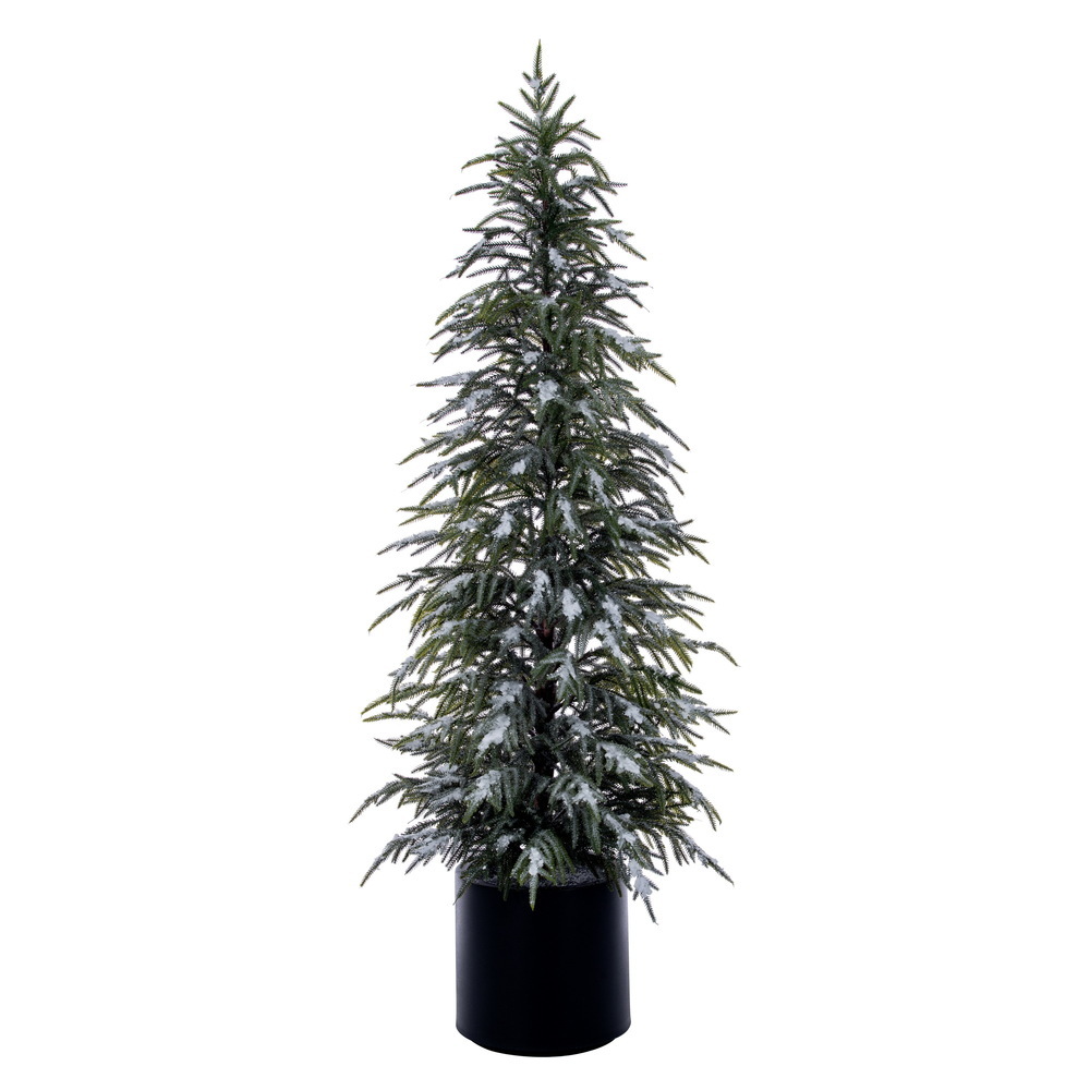 Vickerman Artificial Frosted Norfolk Pine Potted Tree