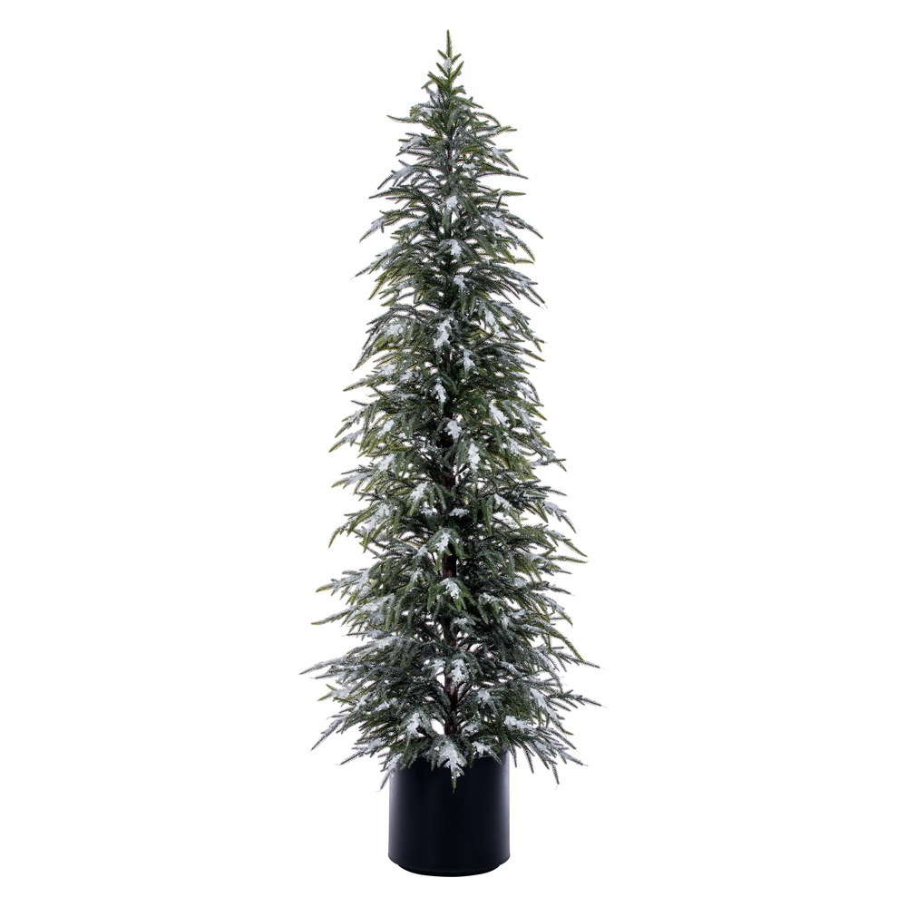 Vickerman Artificial Frosted Norfolk Pine Potted Tree