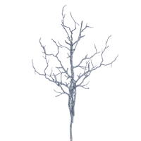 24" Silver Twig Branch 3/Bag