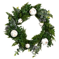 22" Green Cypress Blend Wreath