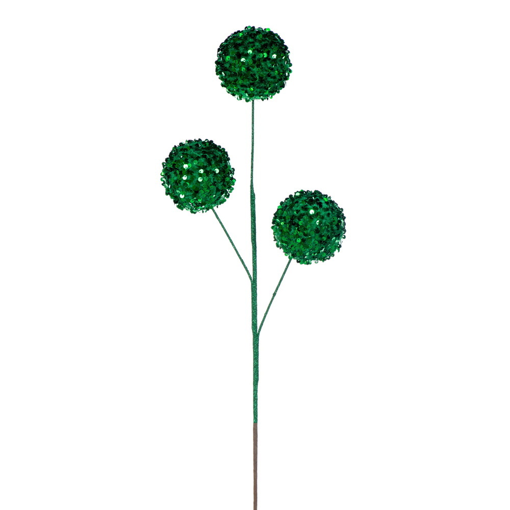 Vickerman 26" Sequin Triple Ball Spray 2/Bag