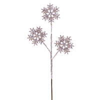 23" Sequin Snowflake Spray 2/Bag