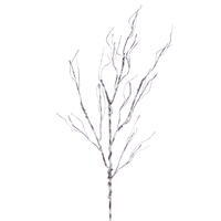 32" Snowy Brown Branch Spray