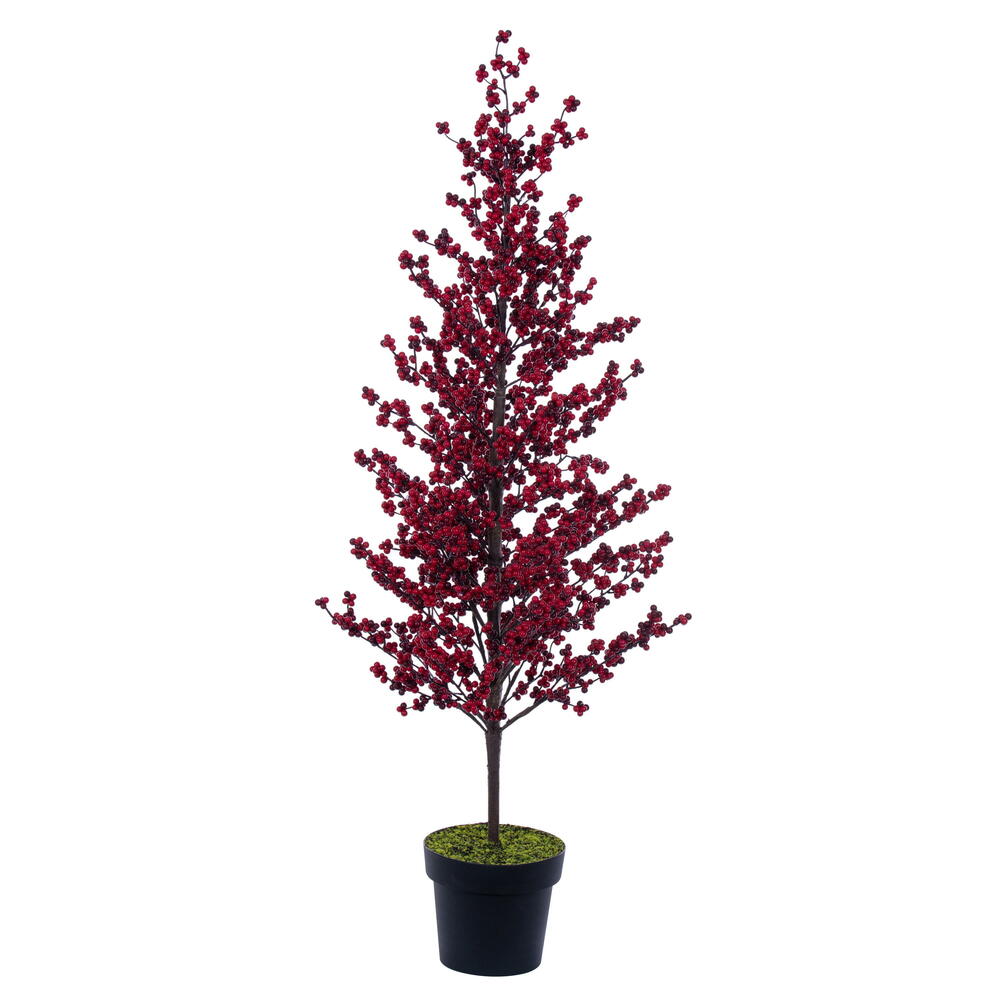 Vickerman Potted Red Berry Tree
