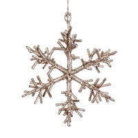 Vickerman Twig Snowflake Ornament 6/Bag