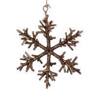 Vickerman Twig Snowflake Ornament 6/Bag