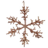 Vickerman Twig Snowflake Ornament 6/Bag