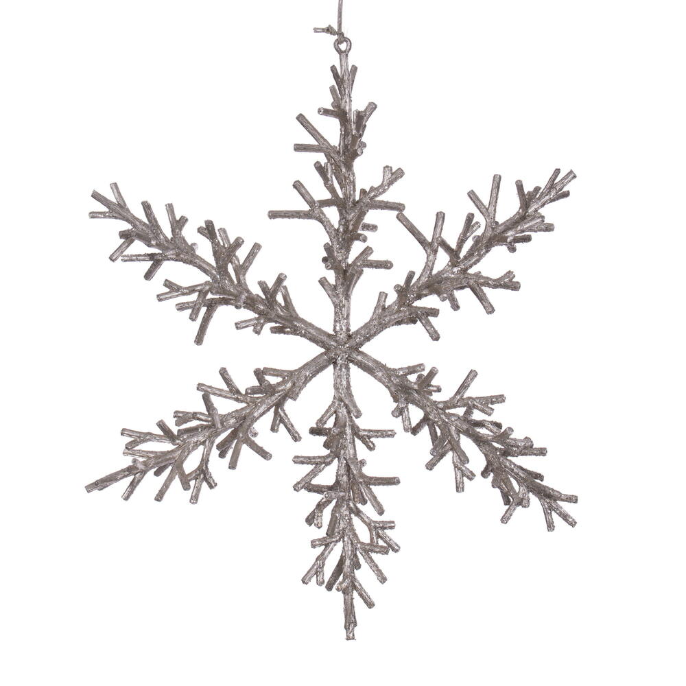 Vickerman Twig Snowflake Ornament 6/Bag
