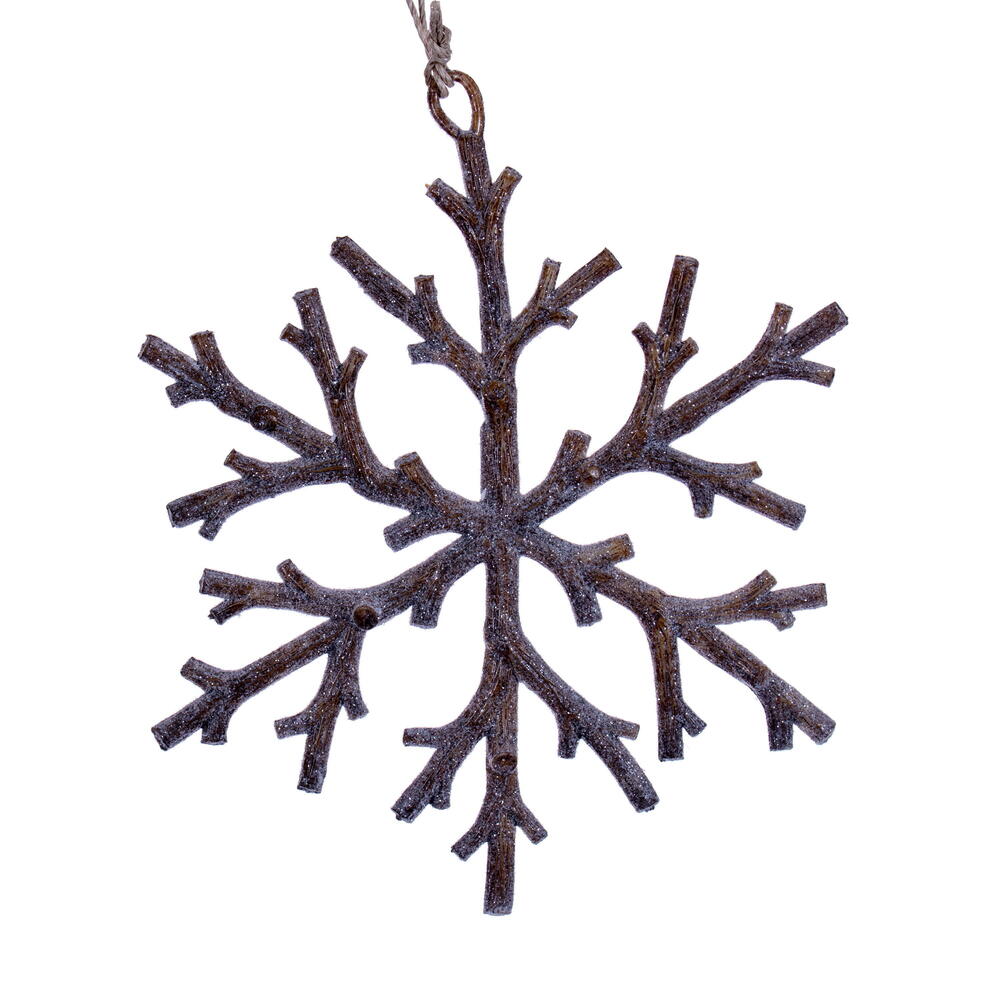 Vickerman Twig Snowflake Ornament, 8/Bag