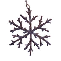 Vickerman Twig Snowflake Ornament, 8/Bag