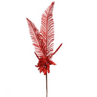 Vickerman 30" Glitter Fern Berry Artificial Christmas Spray