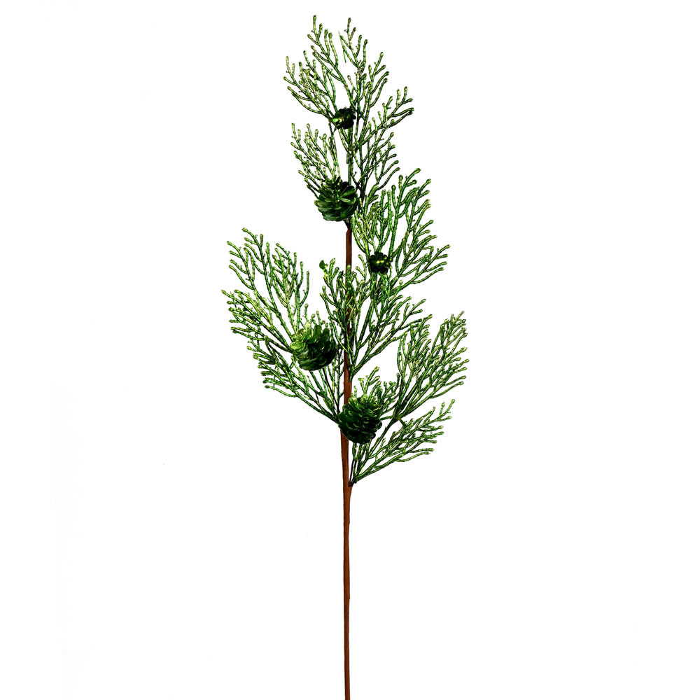 Vickerman 36" Glitter Pine Cone Artificial Christmas Spray