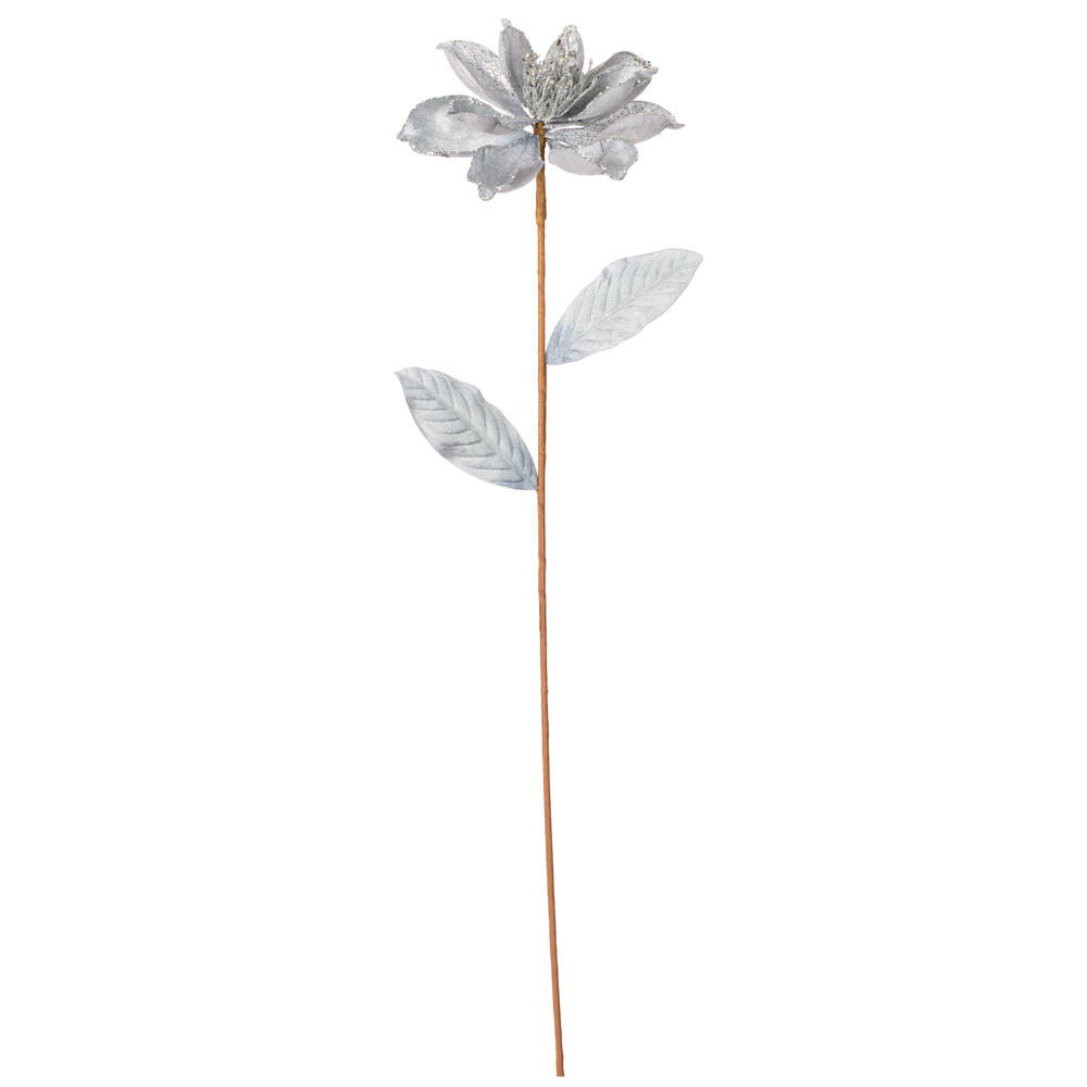 Vickerman 30" Glitter Magnolia Artificial Christmas Spray