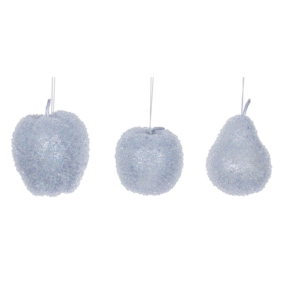 Vickerman 3.5"-4.5" Beaded Fruit Ornament Set