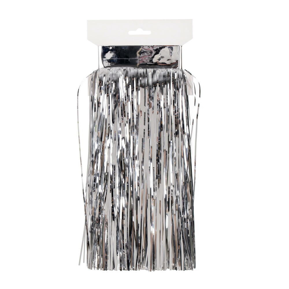 Vickerman 10' x 12" Tinsel Icicle Curtain, 4/Pack
