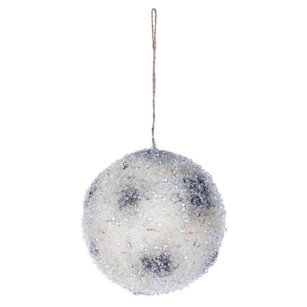 Vickerman Icy White Birch Ball Ornament