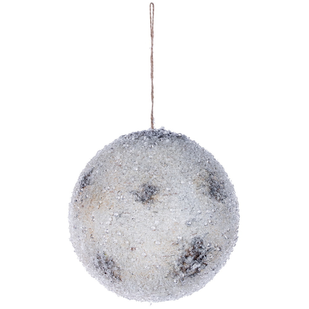 Vickerman Icy White Birch Ball Ornament