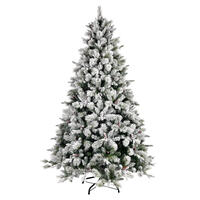 Vickerman Flocked Ellis Pine Artificial Christmas Tree