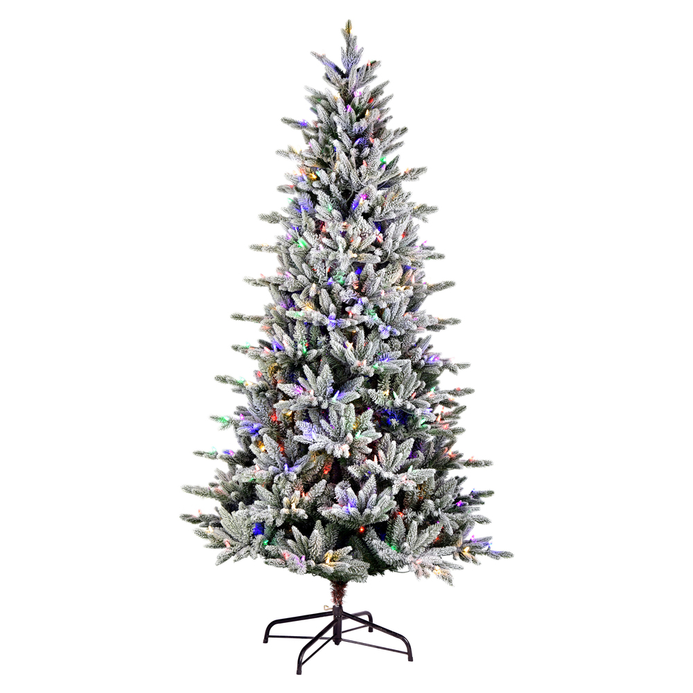 Vickerman Flocked Vail Pine Artificial Christmas Tree