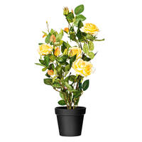 Vickerman 21" Artificial Rose Plant in Pot