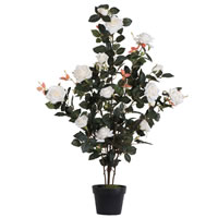 Vickerman 45" Artificial Rose Plant in Pot