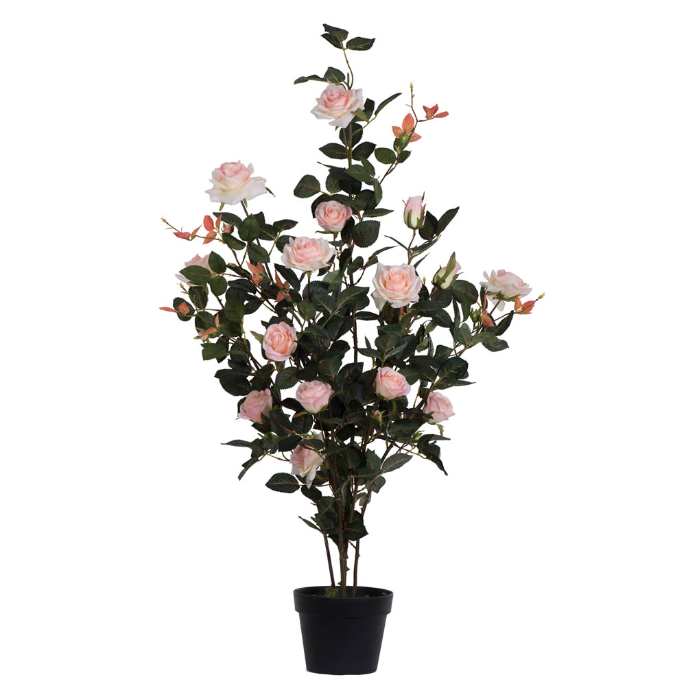 Vickerman 45" Artificial Rose Plant in Pot