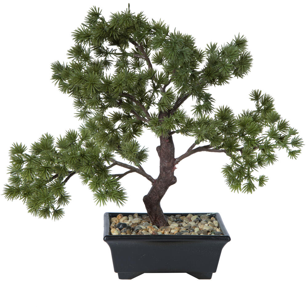 Vickerman Artificial Potted Pine Bonsai Tree