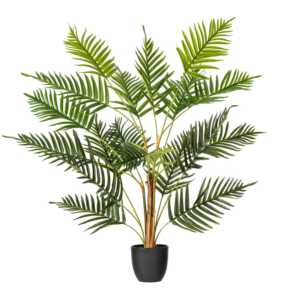 Vickerman Artificial Potted Fern Palm with Real Touch Leaves