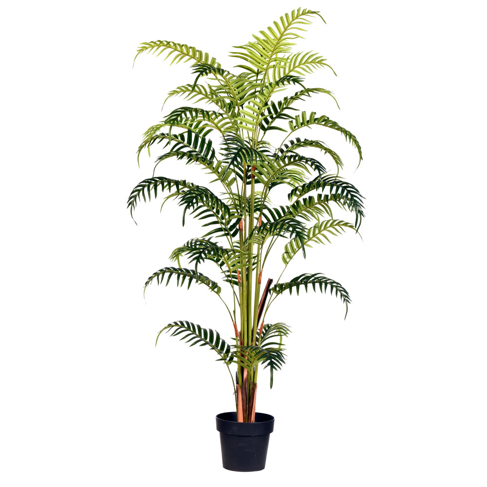 Vickerman Artificial Potted Fern Palm with Real Touch Leaves