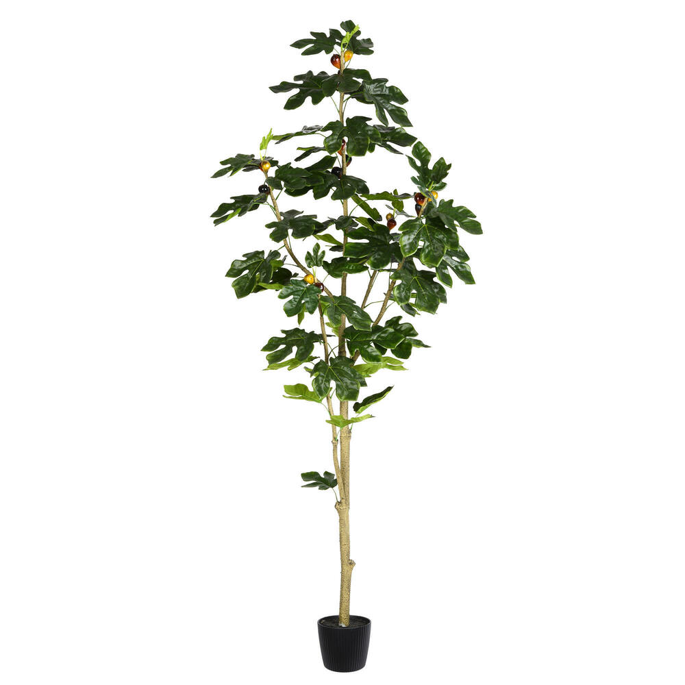 Vickerman Artificial Potted Fig Tree