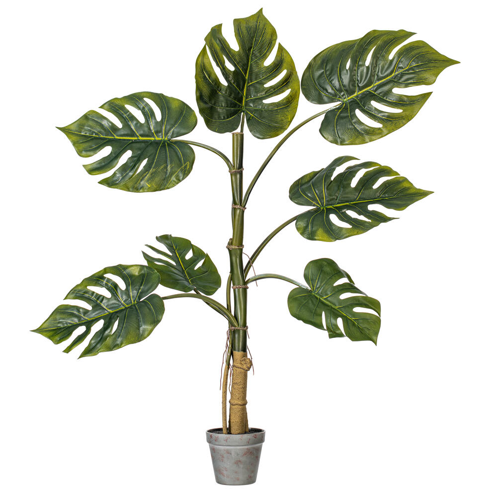 Vickerman Artificial Potted Grand Split Philodendron Tree
