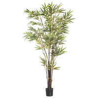 Vickerman Artificial Potted Black Japanese Bamboo Tree