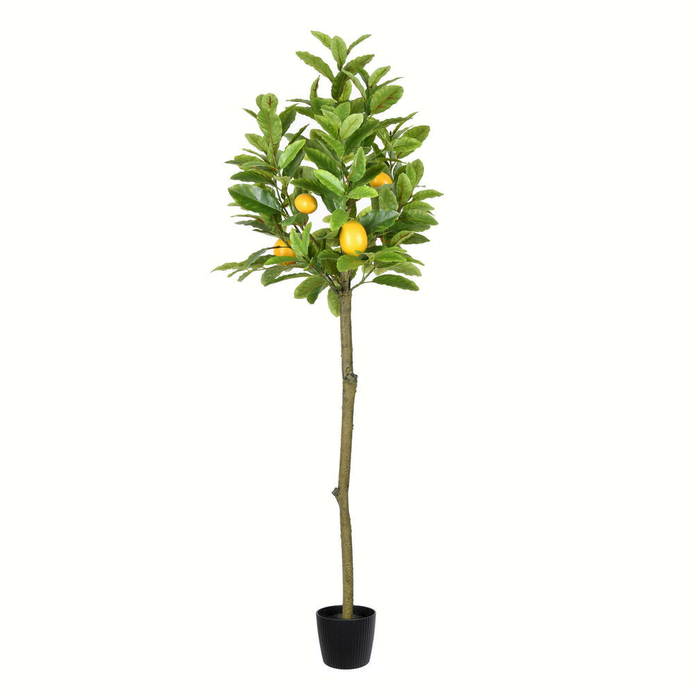 Vickerman Artificial Potted Lemon Tree