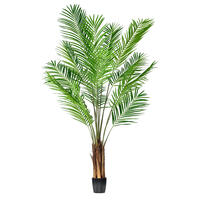 Vickerman Artificial Potted Giant Areca Palm Tree