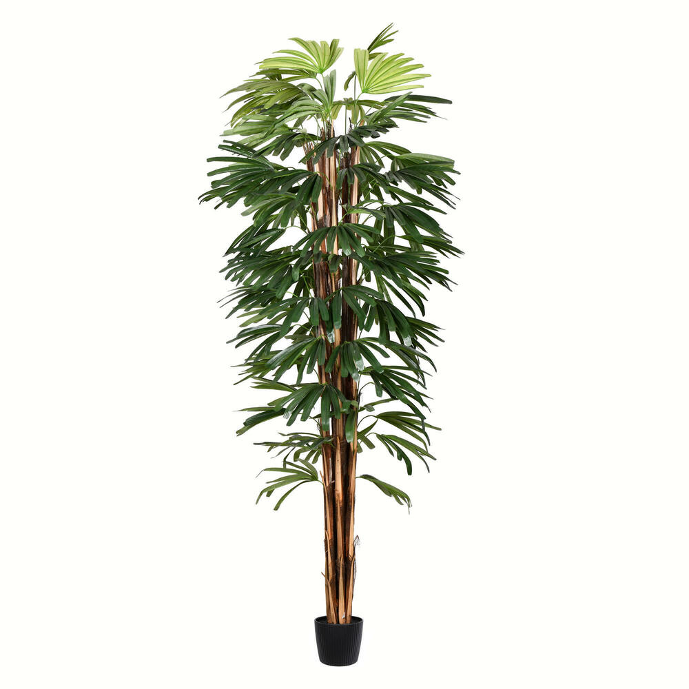 Vickerman Artificial Potted Rhaphis Tree