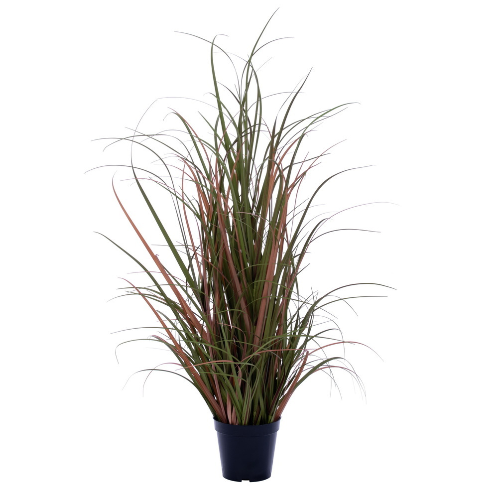 Vickerman Artificial Brown Variegate Fountain Potted Grass UV