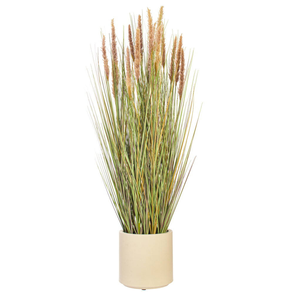 Vickerman Artificial Potted Grass with Pampas