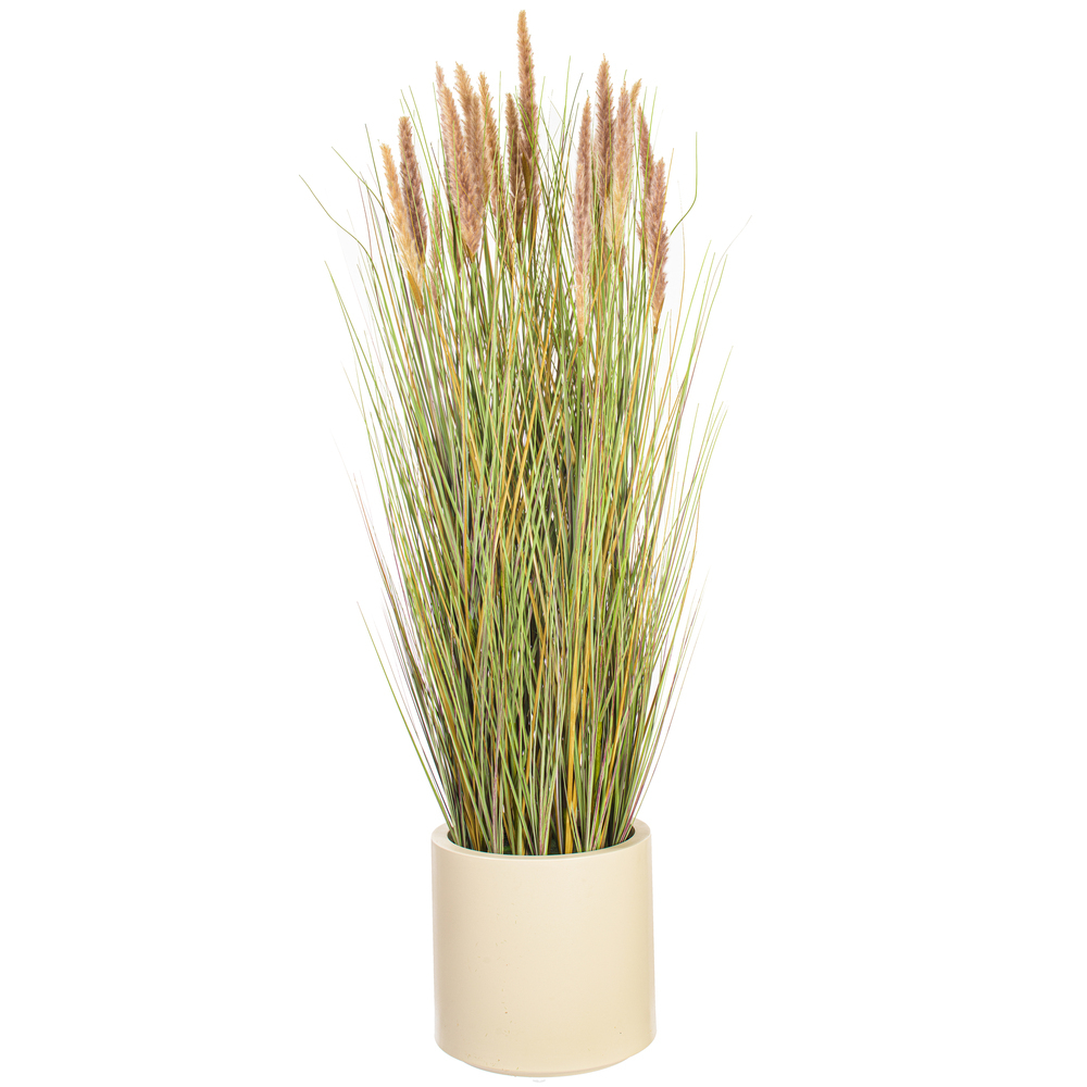 Vickerman Artificial Potted Grass with Pampas