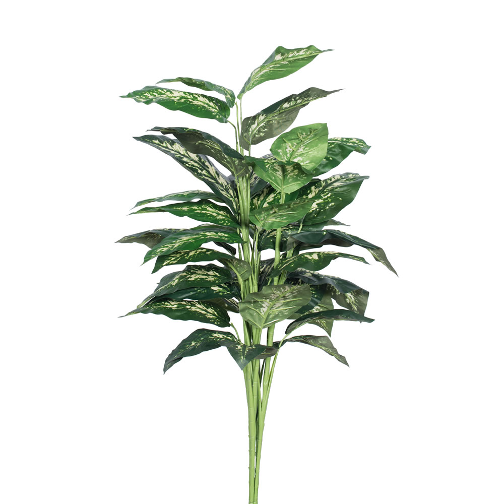 Vickerman Artificial Green and White Dieffenbachia Plant