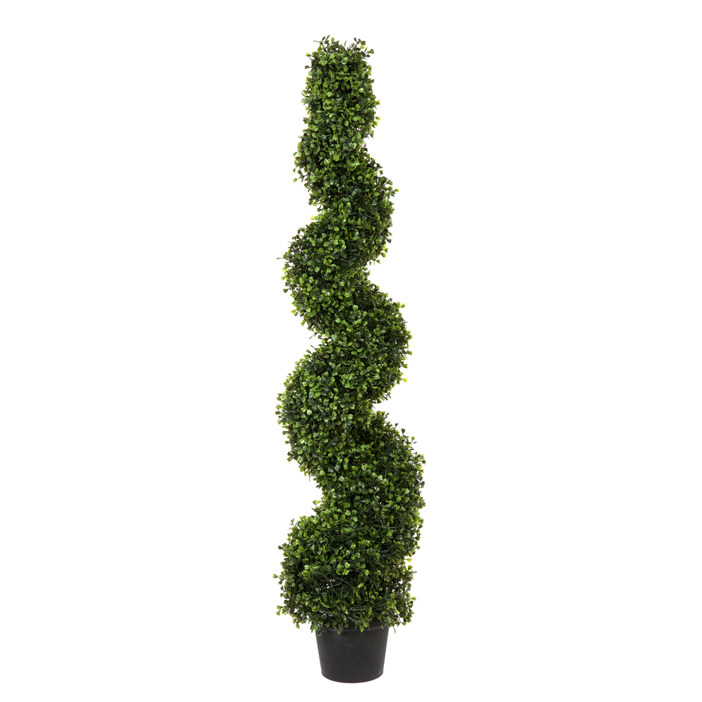 Vickerman Artificial Boxwood Spiral In Pot UV