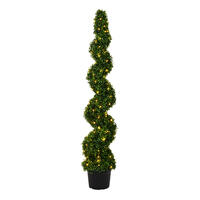 Vickerman Artificial Boxwood Spiral In Pot UV