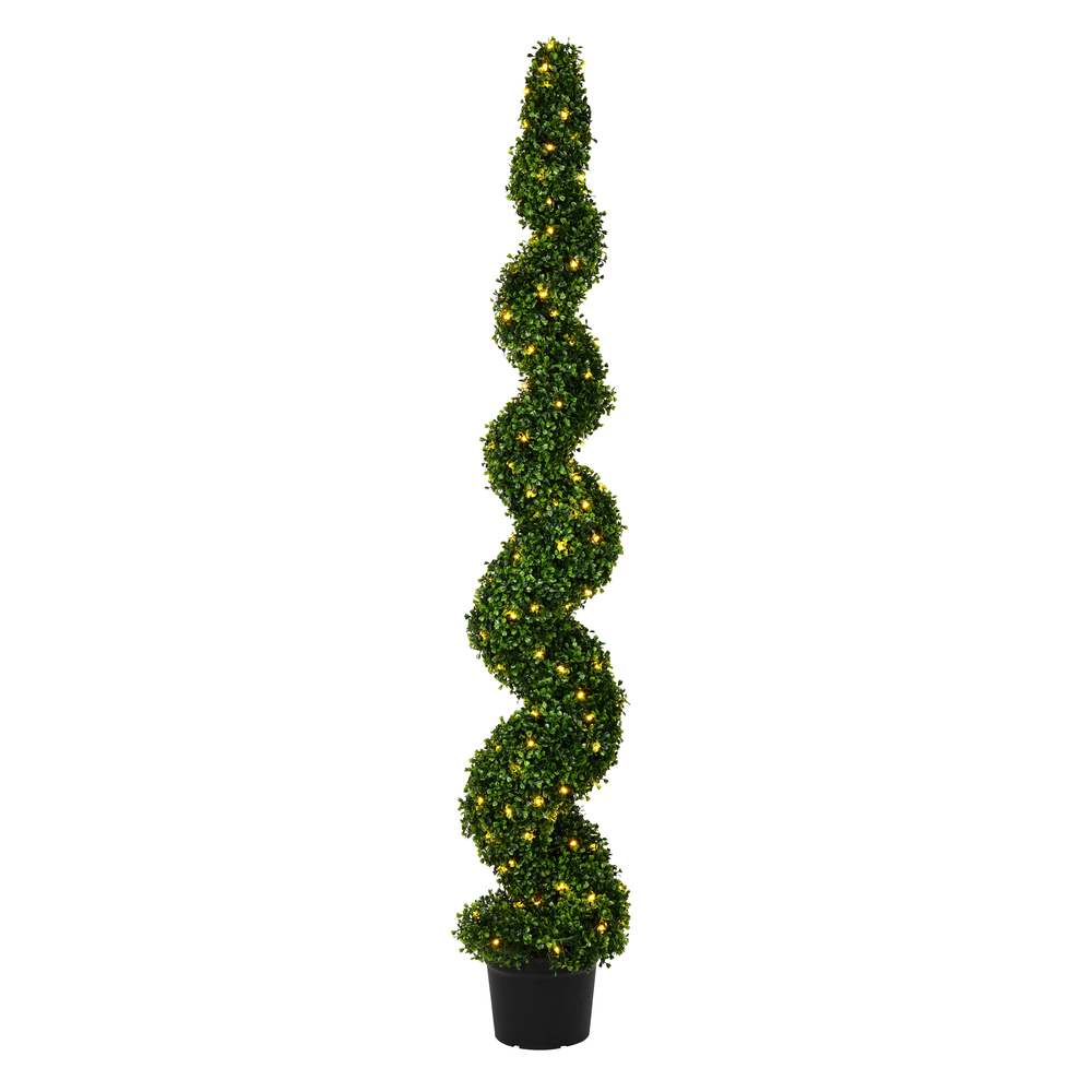 Vickerman Artificial Boxwood Spiral In Pot UV