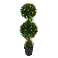 Vickerman Artificial Cedar Ball Topiary In Pot UV