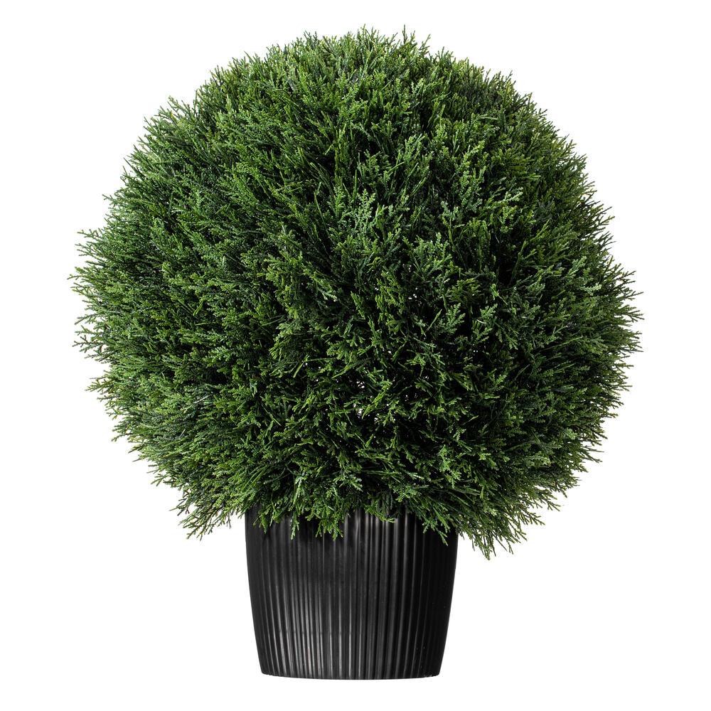 Vickerman Artificial Cedar Ball In Pot UV
