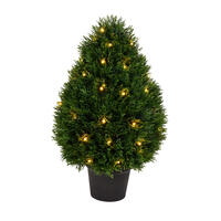 Vickerman Cedar Teardrop Shaped Bush