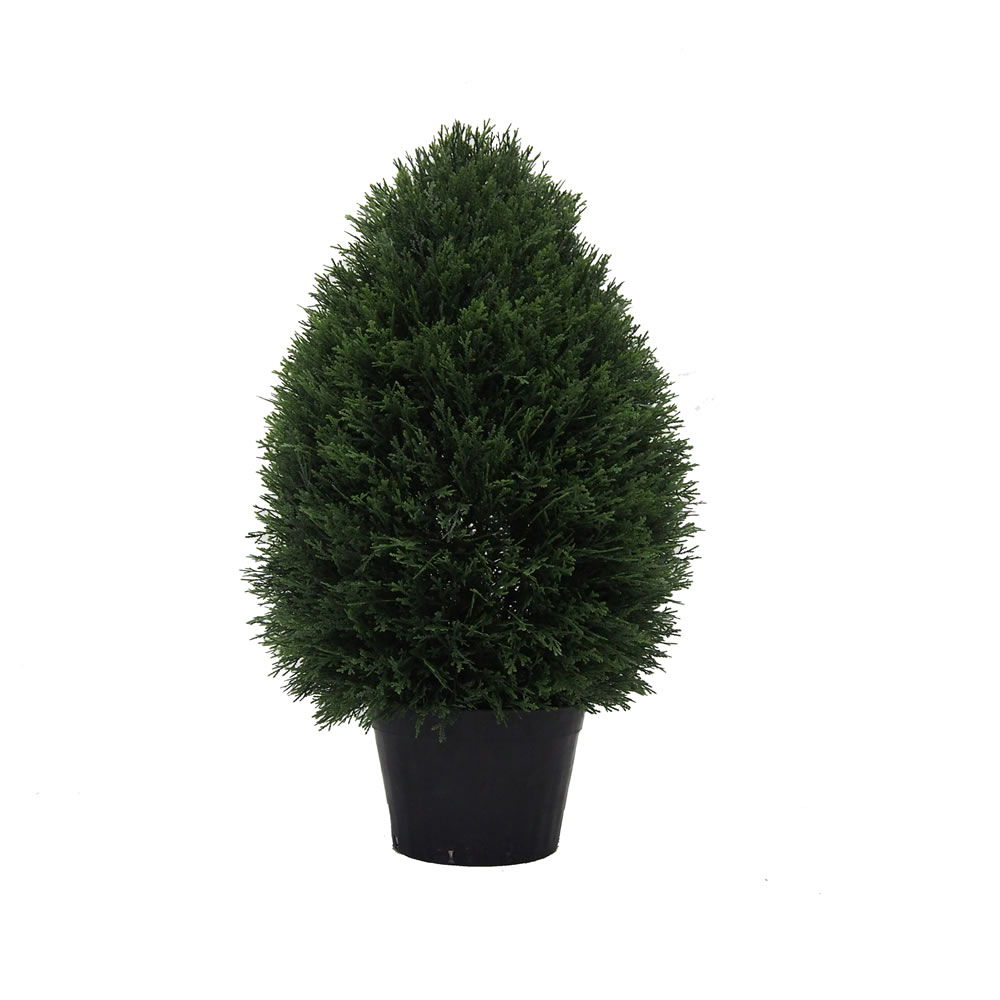 Vickerman Cedar Teardrop Shaped Bush